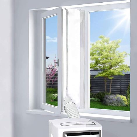 Joint de Fenetre Climatisation 300CM,Tissus Calfeutrage Mobile pour Fenêtres,Joint de Fenetre Climatisation,Accessoire Climatiseur Mobile pour Climatiseur Portatif (1/5)