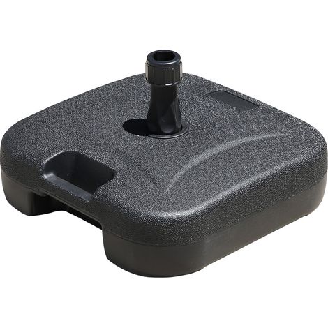 19L Pied de Parasol, Base du Parasol Rond et Robuste, Pied de Parasoll de ø38/48mm, Support de Parasol de Plage, Dalles de Parasol, Extérieur, Jardin, Plage, Terrasse