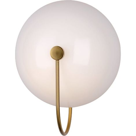 Haag W – moderne Wandleuchte 30 cm, Weißgold