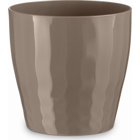 VASO B-LIVING ø 30 cm RUOTE Indoor coprivaso portavaso Moderno Veca VARI COLORI - Colore: Avana