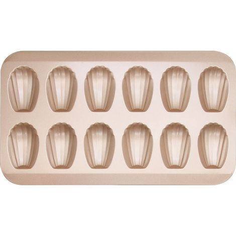 Moule À Madeleines - Moule À Gâteaux En Métal Non Adhérent - Pour Pâtisserie Maison - 12 Emplacements (1/5)
