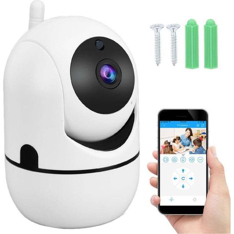 Caméra ip wifi électronique nanny orientable hd audio home indoor (1/5)