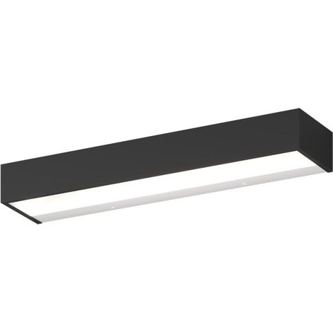 Applique moderno top light bios 1213 45 led switch 1980lm alluminio illuminazione modulo integrato, finitura metallo nero