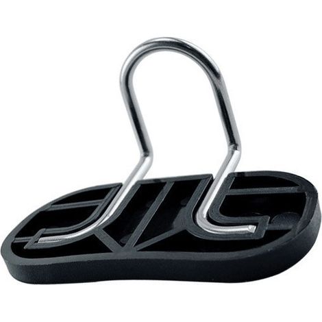 Anneau de guidage double en nylon, serre-câble, plaque de serrage automatique pour corde, équipement de fitness Pilates avec capuchon noir - plaque de base noire - (1/4)