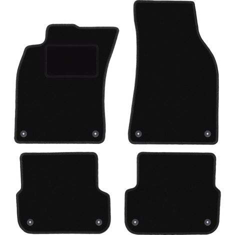 Tappetini in velluto nero per: Audi A6 C6 berlina, station wagon, avant (2004-2006)