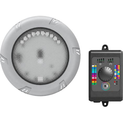 Projecteur Noria RGB avec enjoliveur gris clair + Kit BRIO WIL CCEI