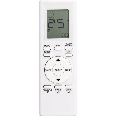 Télécommande de Climatisation Compatible avec York RG94A/BGEF, Fonctions Froid et Chauffage (1/5)