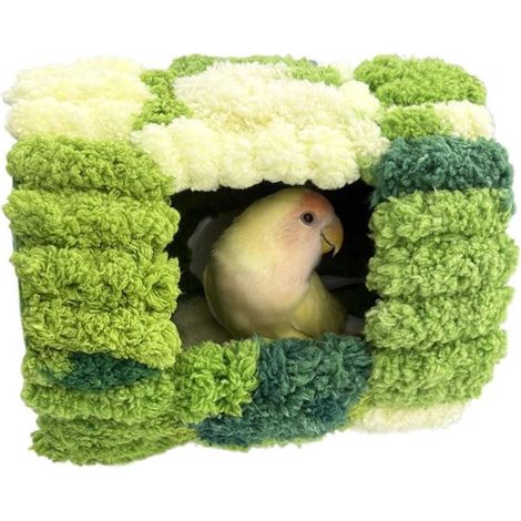 Nid douillet pour l'hiver - convient aux perroquets, hamsters, écureuils, aras, perruches, colibris, conures et autres animaux de compagnie (1/4)