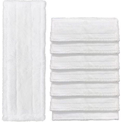 Lot de 8 Bonnette Nettoyeur Vapeur Pour Karcher Easy Fix SC2, SC3, SC4 Bonnettes Lingettes de Rechange Chiffons en Microfibre Lingettes Remplacement pour le Nettoyeur à Vapeur Serpillere Balai Vapeur (1/5)