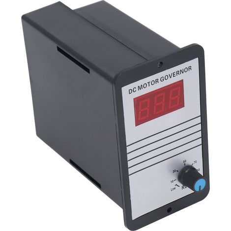 DC 10-36V Motordrehzahlregler, digitaler PWM-Regler mit Digitalanzeige, staubdichtes ABS-Gehäuse, einstellbarer Regler für Elektromotoren (1/5)