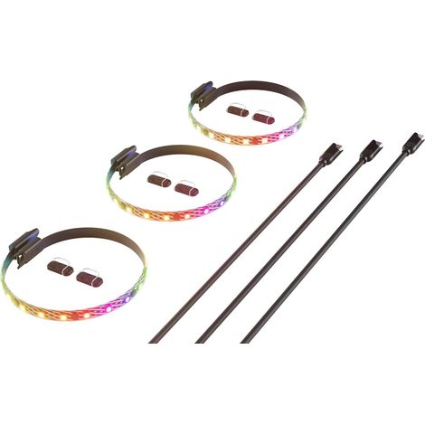 ACCESORIOS HYTE ILUMINACION TIRAS RGB LS10 PACK 3 ACC-HYTE-LS10-B-3
