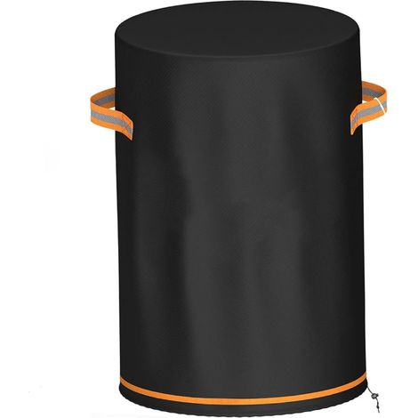Copri braciere rotondo in tessuto Oxford 600D con coulisse impermeabile e antivento, ideale per proteggere i vostri mobili da giardino. (1/5)