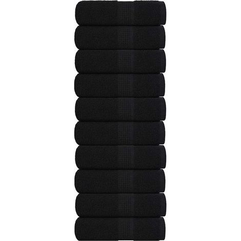 FROGN Gästeservietten, 10er-Set, schwarz, 30 x 50 cm, 360 g/m² (1/5)
