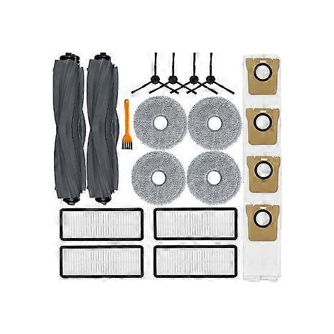 Ersatzteile für den Staubsauger L20 Ultra: Zubehörset bestehend aus einer Hauptseitenbürste, einem HEPA-Filter und Reinigungstüchern. (1/5)