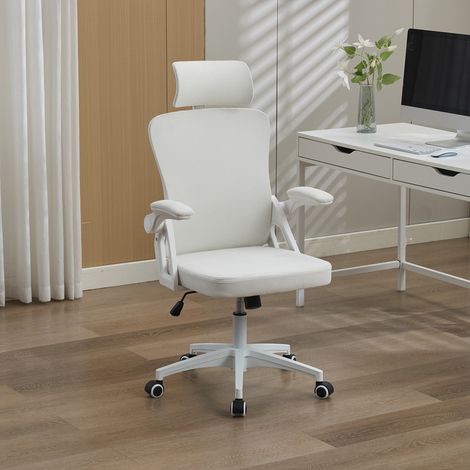 Ergonomischer Netz-Bürostuhl mit verstellbarer Lendenstütze und Kopfstütze – Hochlehner-Exekutivschreibtischstuhl für Zuhause/Büro