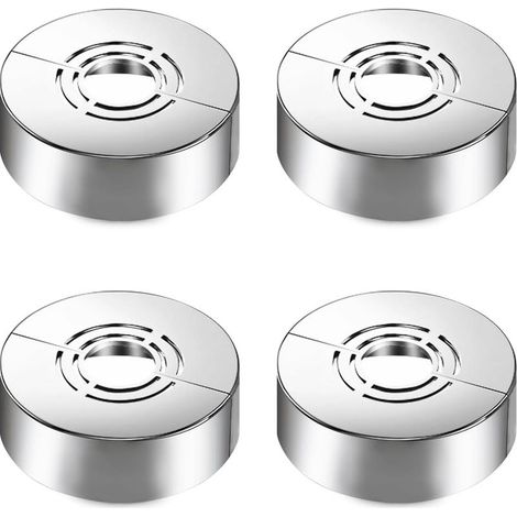 CCYKXAA 4 pièces rosaces de douche, 3 tailles en 1 rosace de recouvrement pour Ø20 mm/25 mm/33 mm, rosace de recouvrement divisée pour accessoires de douche et décoration de robinetterie (1/5)