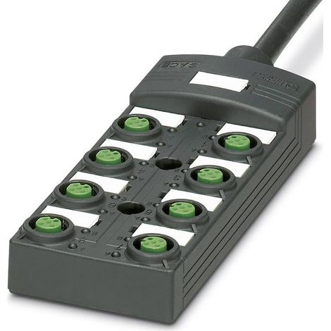 Répartiteur passif M12 filetage en plastique Phoenix Contact SACB-8/16-L-10,0PUR SCO P 1452738 1 pc(s) D93704