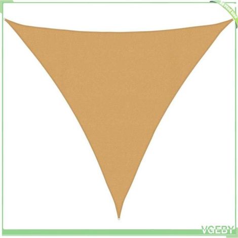 Voile d'ombrage - FAFEICY - 4002060 - Triangulaire 4x4x4 m - 160 g/m² PEHD - Protection anti-UV 90% (1/5)