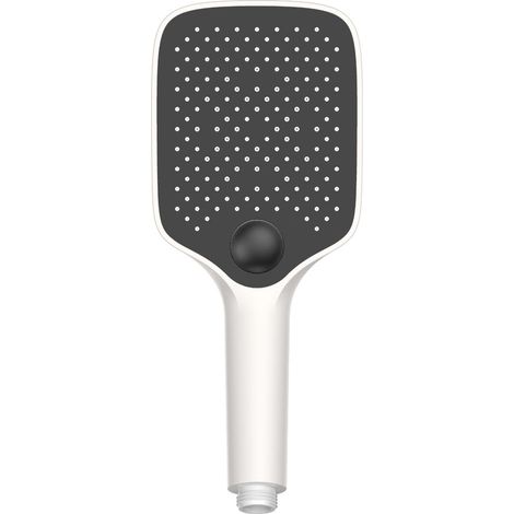 Handbrause Bernstein HB152E eckig Anti-Kalk 3 Strahlarten Weiß / Schwarz matt