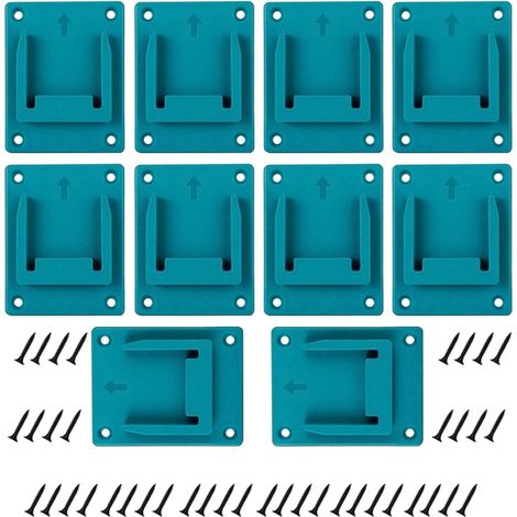 Set mit 10 Bohrständern, Werkzeughalter für Ma-Kita/Bosch 18V 14,4V Bohrmaschinen mit 40 Schrauben