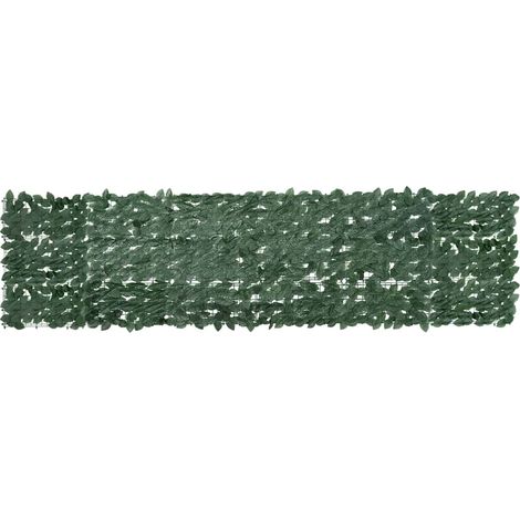 vidaXL Toldo para balcón con hojas verde oscuro 300x75 cm (1/5)