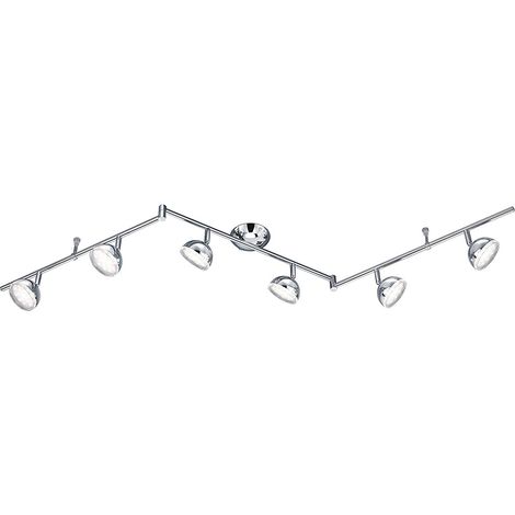 Trio Leuchten Trio 872810606 Bolou Faretto LED, 6x3.8 Watt, Cromo, 150x10x16 cm 3.8 W [Classe di efficienza energetica A+] (1/3)