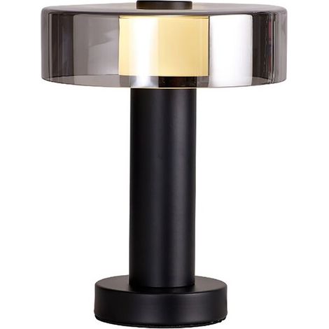 Mantra Lámpara de Sobremesa GIN 27,7cm de alto GU10 negro/oro rosa-negro/oro-negro