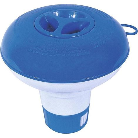 BESTWAY dosificador cloro flotante 12,7 cm 58210 , Dosificador Flotante 12,7 cm. 58210. -Dispensador de cloro mediano flotante ajustable. -Marca: Bestway. -Ideal para piscinas. -Di