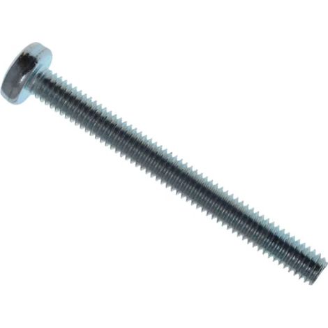 METALMATE Machine Screw Pozi Compatible Pan Head Zp M4 x 40mm Box 25