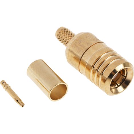 Connecteur coaxial RS PRO Femelle Droit, raccordement A sertir 50O Montage sur câble ( Prix pour 1 ) (1/3)