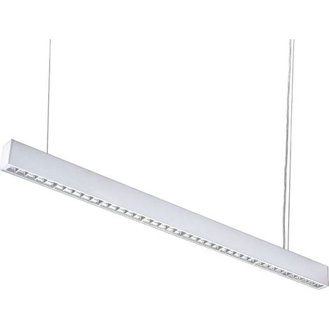 Réglette Suspendue LED 120cm 35W BLANC - Blanc Froid 6000K - 8000K - SILAMP (1/2)