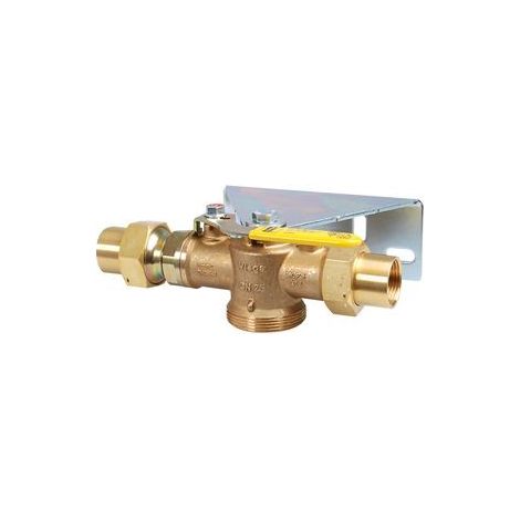 Robinet à bille pour compteur mono- tube, douille 1’’ avec TSV