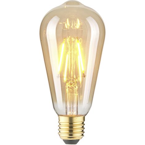 LightMe LM85057 LED E27 Kolbenform 2.5 W Bernstein (Ø x L) 64 mm x 140 mm 1 St. (1/2)