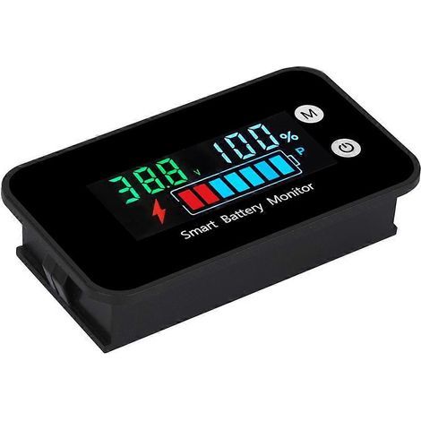 Testeur de capacité de batterie numérique 7-100 V, moniteur de batterie, indicateur de tension et de température, compatible avec les batteries automobiles (1/5)
