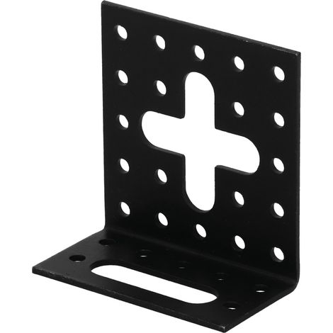 SUKI Equerre acier zingué ajustable noire Magnodur 30x60x60, SUKI