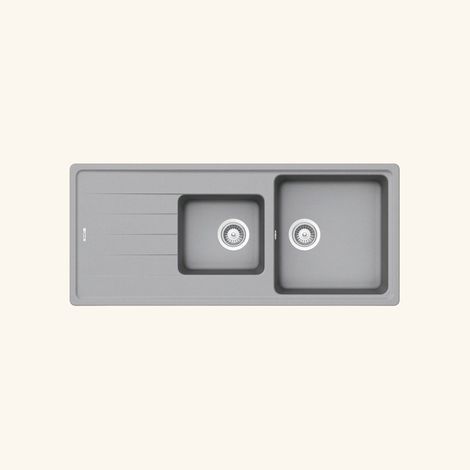 Évier granit gris Schock ELEMENT 2 bacs 1 égouttoir (1/2)