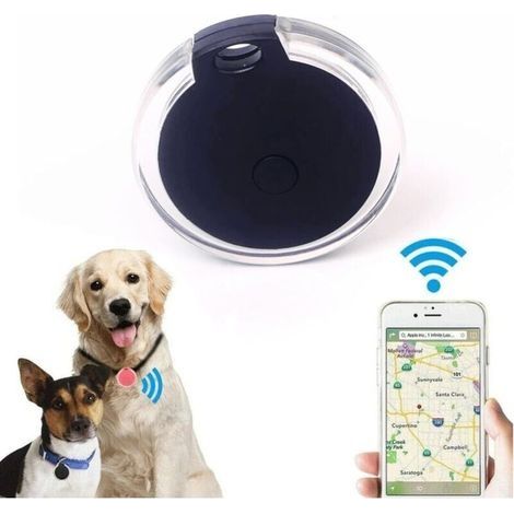 Traceur GPS pour chien, collier anti-perte, traceur pour chat avec alarme pour animaux de compagnie et chiens (noir, 1 paquet) (1/4)