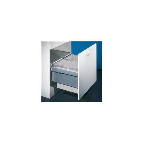 Naber Cox® Base 360 S/600-2, Abfallsammler für Frontauszüge, hellgrau (1/2)