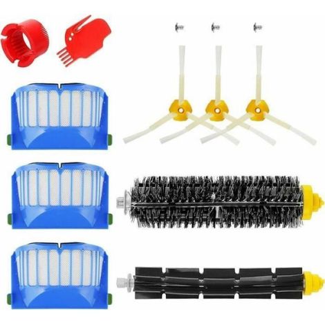 Kit Accessoires Roomba Série 600 - Filtres Brosse Latérale Rouleau - Compatible Modèles 650 651 660 671 690 692 694 697 698 - 10 Pièces (1/4)