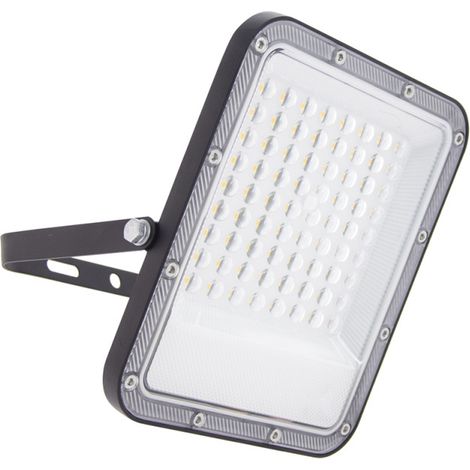 Xanlite – Projecteur mural noir LED 4500 lumens 50W IP65 – Blanc chaud 3000K – Pour extérieurs et grands espaces – PR50WMCEE (1/5)