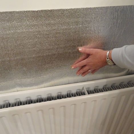 Radiator Heat Reflective Insulation Energy Saving Thermal Foam Backed Foil 4m (1/5)