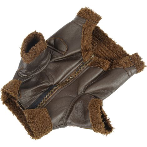 Veste en cuir pour chien, veste d'hiver en cuir pour animaux de compagnie, pour chiens et chats de petite, moyenne et grande taille. (1/5)