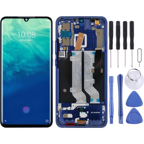 Compatible with ZTE Axon 10 Pro (4G version): AMOLED LCD touchscreen with frame (color) (1/4)