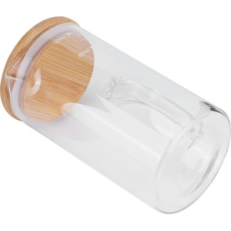 Messbecher aus Borosilikatglas mit Deckel, hitzebeständig, für Hotel, Restaurant, Zuhause (500 ml) (1/5)