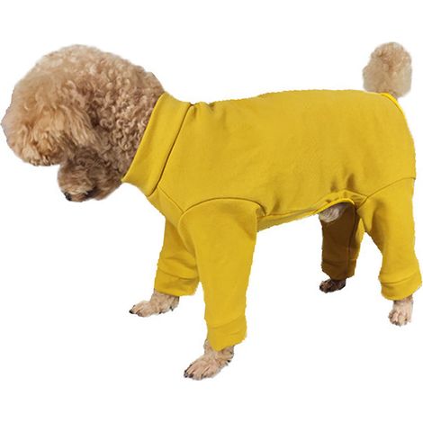 Vêtements Pour Chien - Pyjama En Coton Col Montant - Tenue Douce Hiver Printemps Automne - 1 Pièce (1/5)