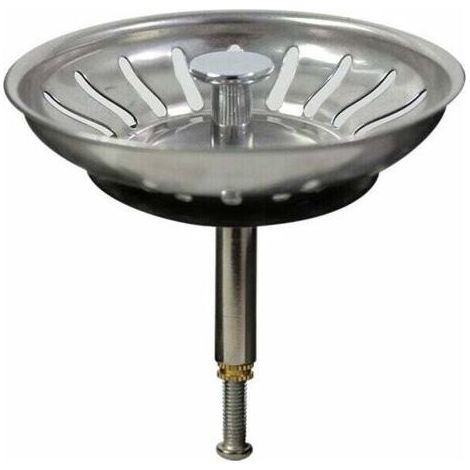 Filtre à Évier de Cuisine 80mm, 1 Filtre Bouchon Evier Cuisine Avec Hauteur Réglable, Bouchon Evier Cuisine En Acier Inoxydable 304, Bonde Evier (1/5)