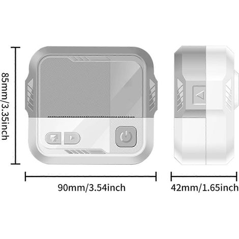 Mini imprimante de poche, imprimante thermique portable, imprimante photo instantanée, imprimante d'étiquettes, connexion sans fil Bluetooth