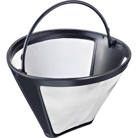 Filtro de café reutilizable, para 8 a 12 tazas de café, tamaño de filtro 4, acero inoxidable,
