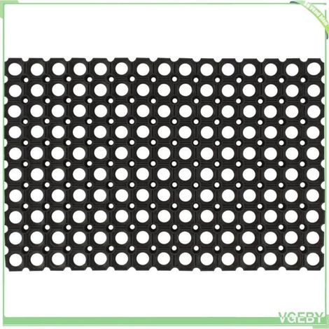 Paillasson - 155650 - Rectangulaire 40x60 cm - Caoutchouc - Antidérapant 22 mm (1/5)