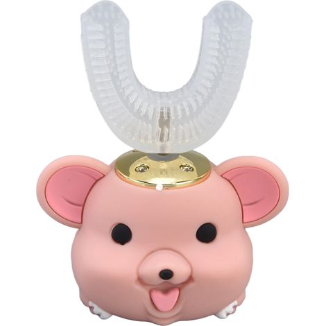 Brosse à dents enfants 360° nettoyage buccal automatique, brosse dentaire en forme U intelligente pour enfants (1/5)